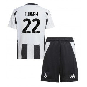 Juventus Timothy Weah #22 Domaci Dres za Dječji 2024-25 Kratak Rukavima (+ kratke hlače)